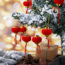 30Pcs/Set Lantern Spring Festival New Year Traditional Chinese Red Hanging OZ