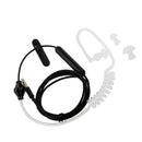 Anti-Radiation Mono Earphone Acoustic Air Tube Mic 3.5mm Headphone Black