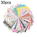 30Pcs 10x10cm Patchwork DIY Crafts Floral Pattern Sewing Cotton Fabric Cloth Hot