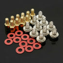 30Pcs 5mm Brass Standoff 6-32-M3 PC Case Motherboard Riser + Screws + Washers