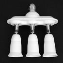 E27 Screw 3+1 E27 Universal Conversion Socket Head for Home Studio Bulbs