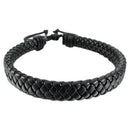 Leather Bracelet Bangle Cuff Rope Black Surfer Wrap Adjustable Men,Women Y6X1