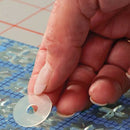15x Silicone Quilting Ruler Grip True Grips Non Slip Adhesive Rings Quilting