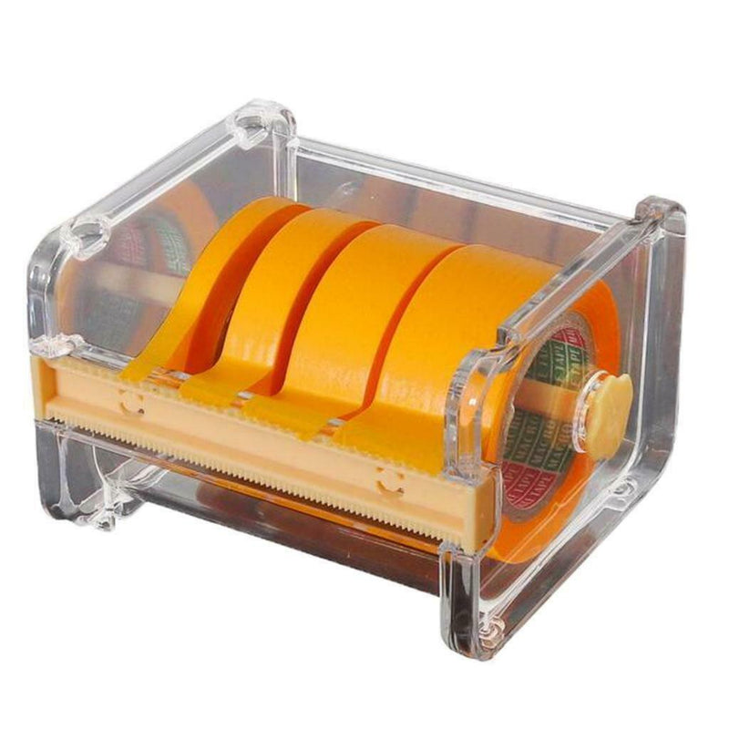 Painting Adhesive Tape Storage Box Cutter w/ Paint Roll Tapes 6/12/18/24mm