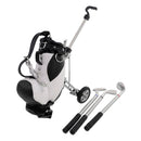 Mini Desktop Golf Cart Bag Holder And Golf Club Pen Office Desk Novelty Gift -