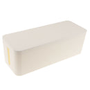 16" Cable Management Box Extension Lead Charger Hide Organiser Tidy White