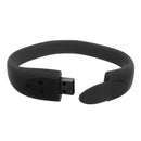 Silicone Gel Sports Bracelet 16GB USB Flash Driver Memory Device Stick Black