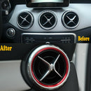 For 2013-18 Mercedes Benz GLA Class Red Aluminum Car Air Vent Outlet Ring Trims