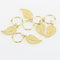 80Pcs Metal Cuffs DIY Jewelry Pendants Stars Tubes Hair Braid Set Loops Rings