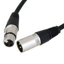 Microphone Lead / Mic Cable / XLR Lead Balanced Male To Female Plugs 1M
