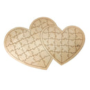 Double Heart Shaped Puzzle Jigsaw Guest Book Wedding Supplies Home Decor