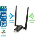 1200Mbps Mini Dual Band USB3.0 WiFi Adapter PC Wireless Lan 2.4G/ Receiving J5U9