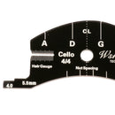 3/4 4/4 Violin Bridge Mold Template Repair Tool for Cello Viola Violin Frets