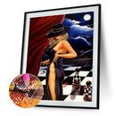 Beauty 5D DIY Full Round Drill Diamond Painting Women Mosaic Kit (XF053) A