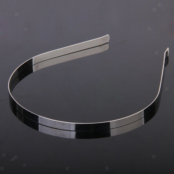 10pcs 7mm Blank Headbands Metal Hair Band Lots DIY Fascinator Craft Accessory
