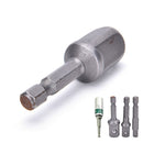 3 X Socket Adaptor Set 1/4 to 1/2 1/4 3/8 inch Cordless HEX Drill Bit Driver OZ