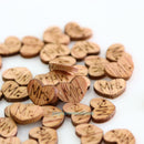 100pcs Wooden Heart Mr & Mrs Rustic Wedding Party Favours Table Confetti Decor