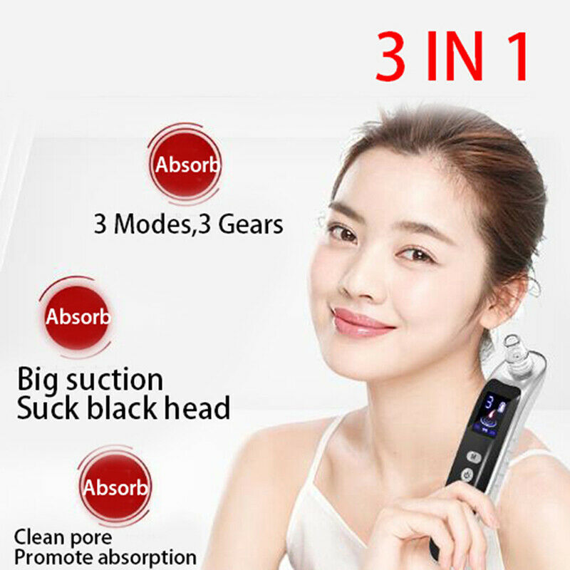 Electric Skin Care Facial Pore Cleanser Blackhead Acne Vacuum Cleaner RemoverTE