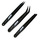 3 Pcs Tweezers Set Straight Bent Tweezers Jewelry Watch Phone Repairs Tool