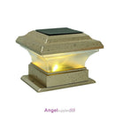 Outdoor Decking Post Solar Powered LED Light Garden Deck Cap Square Fence Lamp