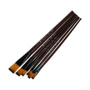 Pack of 6 Art Brown Nylon Paint Brushes for Acrylic