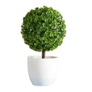 Artificial Milan Ball Topiary Grass Plants Potted Bonsai Home Decor Green