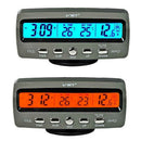12V Multifunction Car Digital Clock LCD Thermometer Voltage Tester Voltmete<