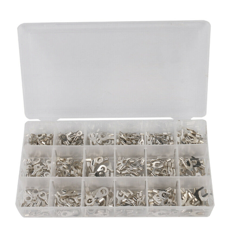 420 Piece Cold Pressed Non-Insulated Ring Terminal Fork Connector Crimp