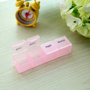 2pcs Medicine Organizer Rainbow Weekly Pill Box Storage Container 7 Da GNR