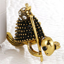 Enamel Turtle Brooch Pin Crystal Animal Brooch Suit Collar Pin Unisex Jewelry JR
