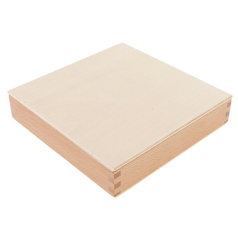 Montessori Fabric Cloth wooden Box Kids Children Touch Toys Early Learning