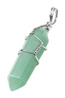 Chic Crystal Bead Stone Pendant for Necklace Green Aventurine
