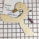 Cartoon Swan Baby Kid Nursery Room Wooden Coats Clothes Garment Hooks Hanger