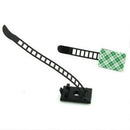 20Pcs Black Sticky Adjustable Wire Ties Cable Clips Clamp Plastic Self Adhe B1C8