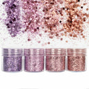 4Pots Sequins Glitter Dust Powder Paillette Tips Nail Art Decor L9P7