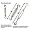 Sun Shade Sail Hardware Kit 6 Inch Sail Hardware for Trigangle and Rectangl B6W9