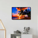 Seaside Scenery 5D DIY Full Drill Diamond Painting Cross Stitch Needlework A