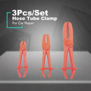 3pcs Hose Clamp Tools Set Coolant Fuel Pipe Brake Fluid Flexi Hoses Red
