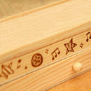 2 Layer Wooden Pencil Case Pen Holder With Black Board for Students Pretty D7S2
