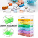 English color portable one week sealing box 7 layer folding box pill small J0X2