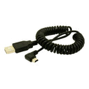 USB 2.0 Straight Angle Retractable Data Charging Cable Male To Mini USB Male