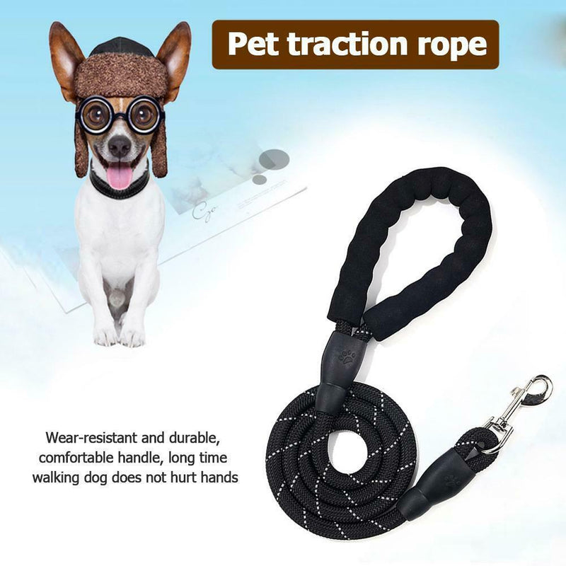 Reflective Large Dog Leash Polyester Rope Pet Dog Running Tracking Leashes