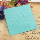Letter Printed DIY Scrapbooking Plastic Embossing Folder Template for Album