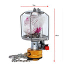 Mini Gas Lantern Hiking Fuel Lamp Tent Propane Backpacking Torch Equipment