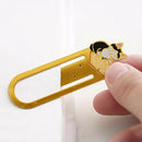 4 pcs/Lot Metal bookmarks for books Cute cat bookmark clip Stationery Offic X1F6