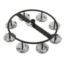 4 Pairs Hi Hat Tambourine Jingle Ring Hand Percussion Instrument