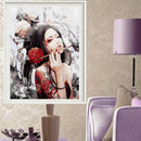 30x40cm Sexy Girl DIY Paint By Numbers Kit Oil Painting Canvas