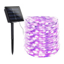 Solar String Lights Waterproof Copper Wire Fairy Lamp (Pink White 100LED)