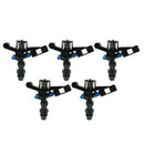5 Pieces Outdoor Automatic Garden Water Sprinklers, 360 Degree Rotating Sprayer