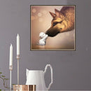 DIY 5D Diamond Painting Embroidery German Shepherd Kiss Dog Cross Stitch Kit